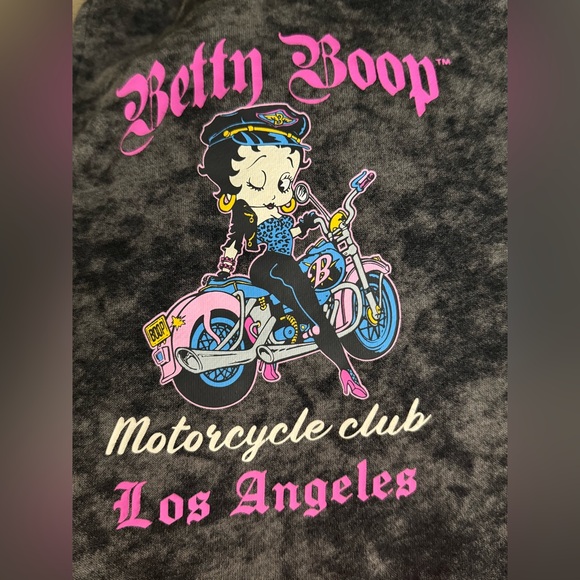Betty Boop Born To Ride Motorcycle Club Los Angeles joggers or sweatpants - Picture 1 of 8